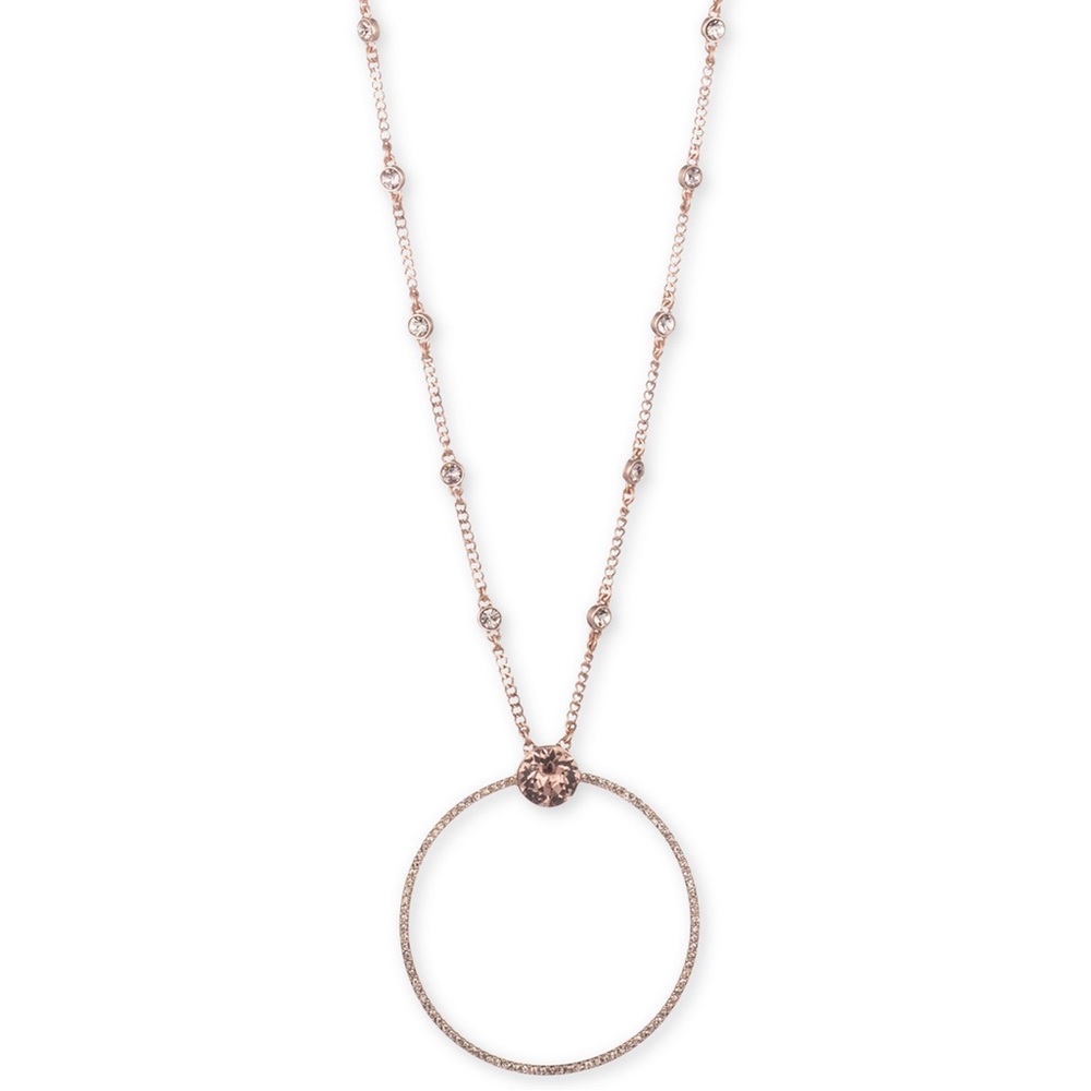 New Givenchy Gold Minimalist Necklace with Circular Pendant